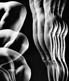 Male Nude from Numbered Nudes Series, multiple exposure signed exhibition print