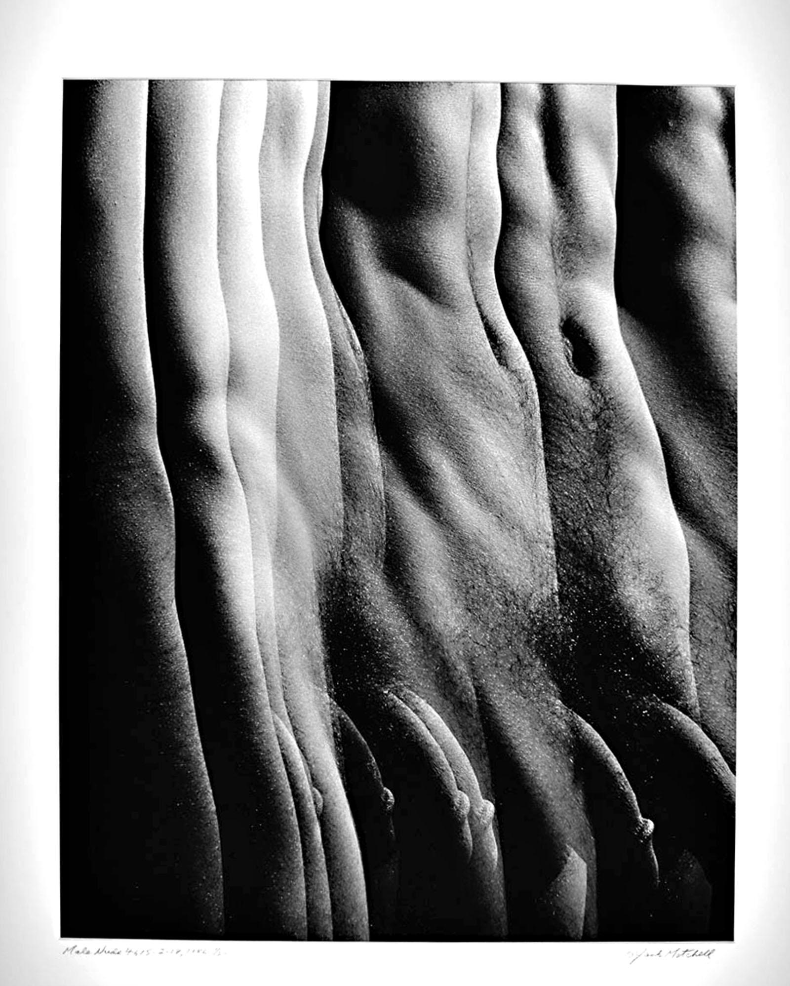 Jack Mitchell Nude Photograph - Male Nude from Numbered Nudes Series, multiple exposure signed exhibition print