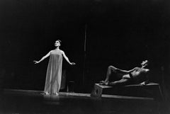 Martha Graham and Bertram Ross in "Phaedra", signed by Jack Mitchell