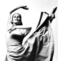 La danseuse Martha Graham Ethel Winter interprète « Fondtier », signée par Jack Mitchell