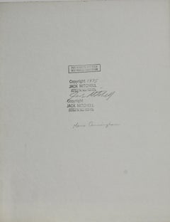 Merce Cunningham Original Signed Vintage Portrait of Modern Dancer 1975