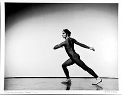 Vintage  Merce Cunningham performing 'Rebus' at Westbeth, signed by Jack Mitchell