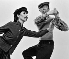 Meredith Monk  & Ping Chong in 'Paris', signed by Jack Mitchell