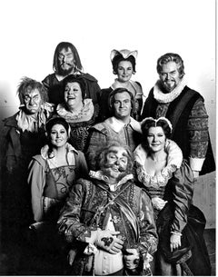 Vintage MET Opera Opera Falstaff Cast for Opera News cover signed by Jack Mitchell