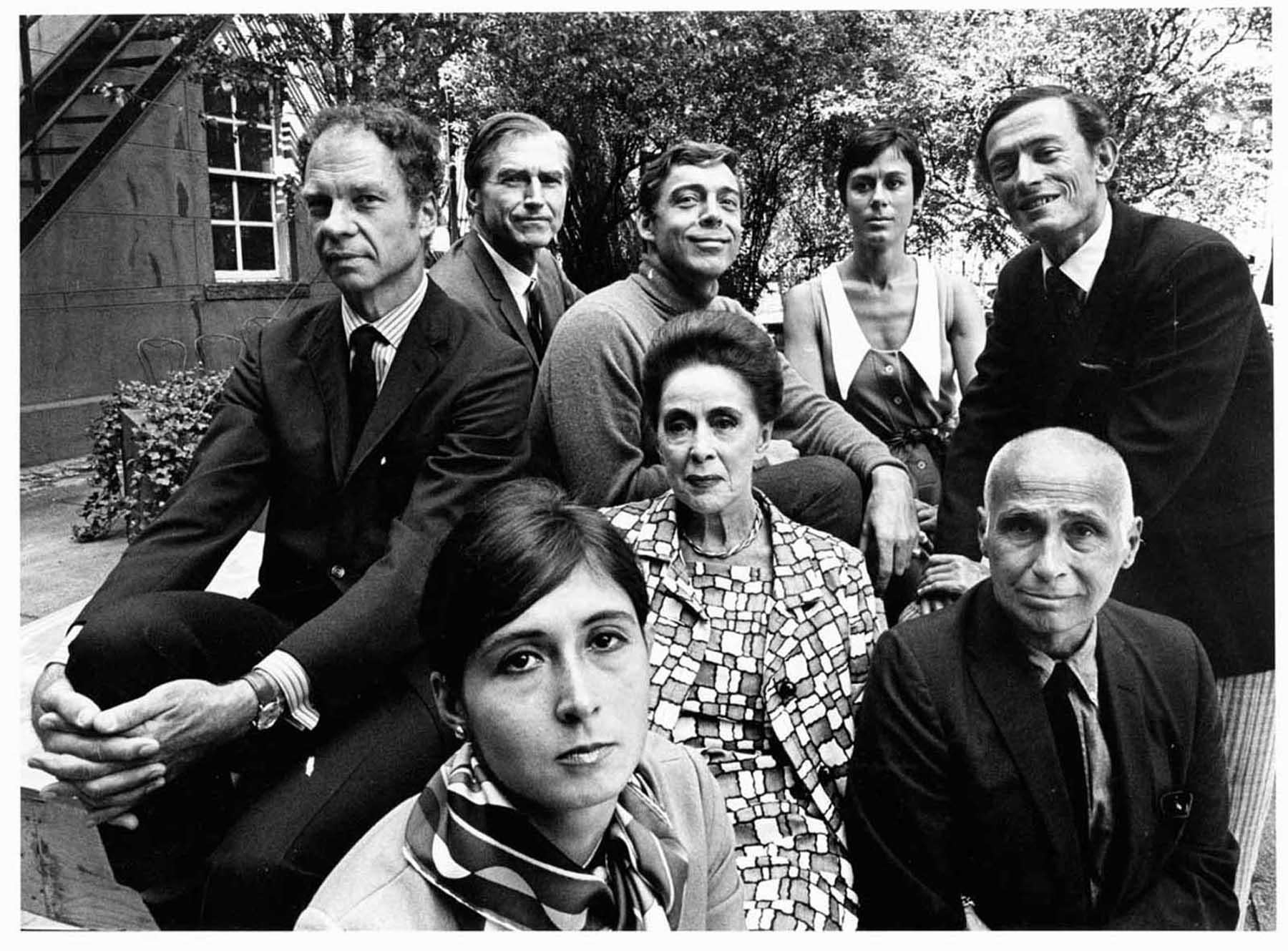 11 x 14" alte Silbergelatinefotografie der Meister des modernen Tanzes: Martha Graham, Twyla Tharp, Jose Limon, Merce Cunningham, Paul Taylor, Erick Hawkins, Yvonne Rainer, Don Redlich, fotografiert am 12. Oktober 1968. Signiert von Jack Mitchell