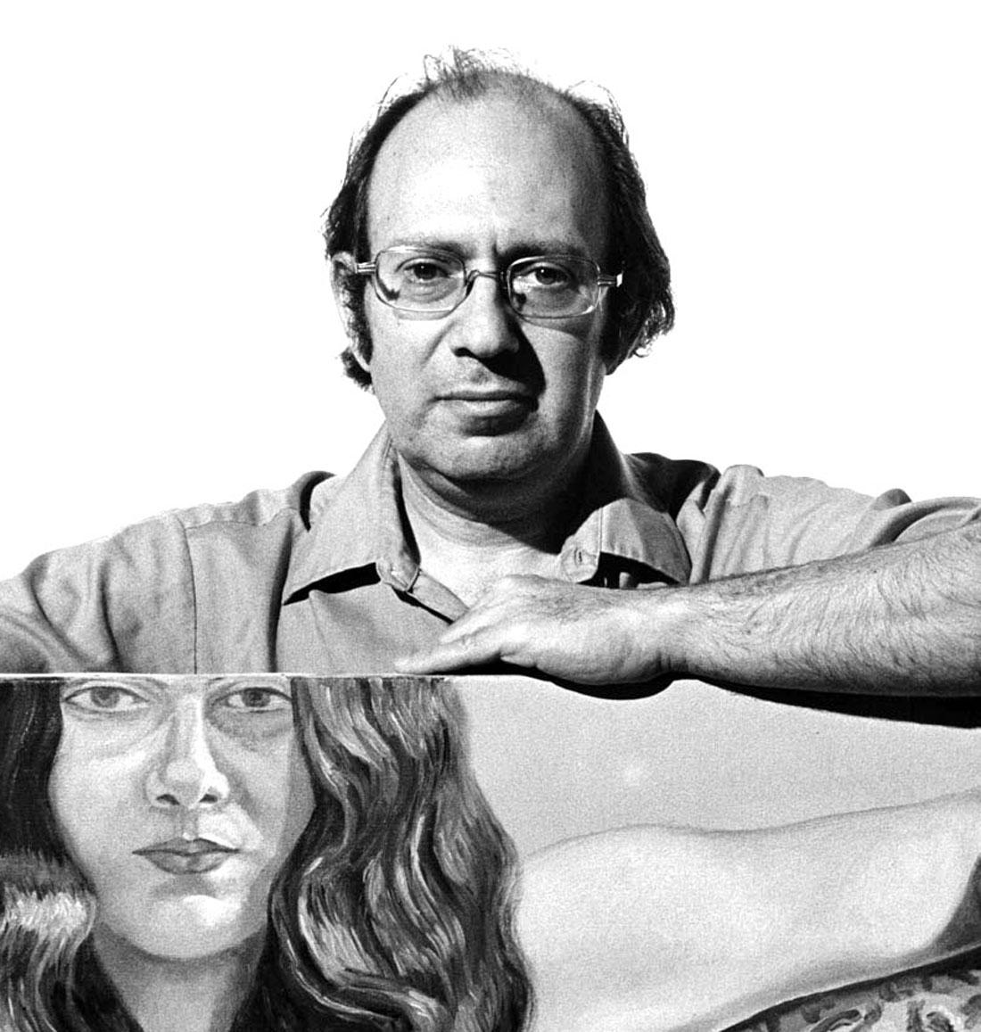 Pintor del Realismo Modernista Philip Pearlstein, firmado por Jack Mitchell en venta 1