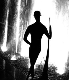 MOMA Sculpture Garden on Christmas Night 1965, signed by Jack Mitchell