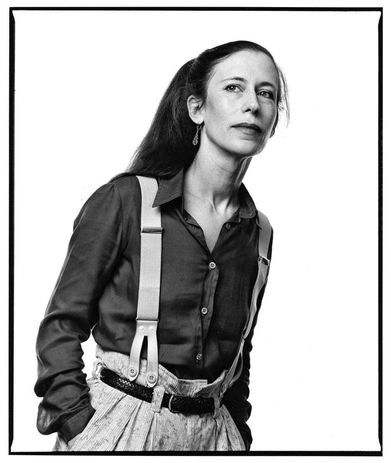 Jack Mitchell Black and White Photograph - Multi-disciplinary artist & composer Meredith Monk  