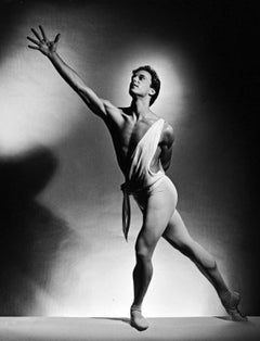 New York City Ballet dancer Peter Boal as 'Apollo', signed by Jack Mitchell