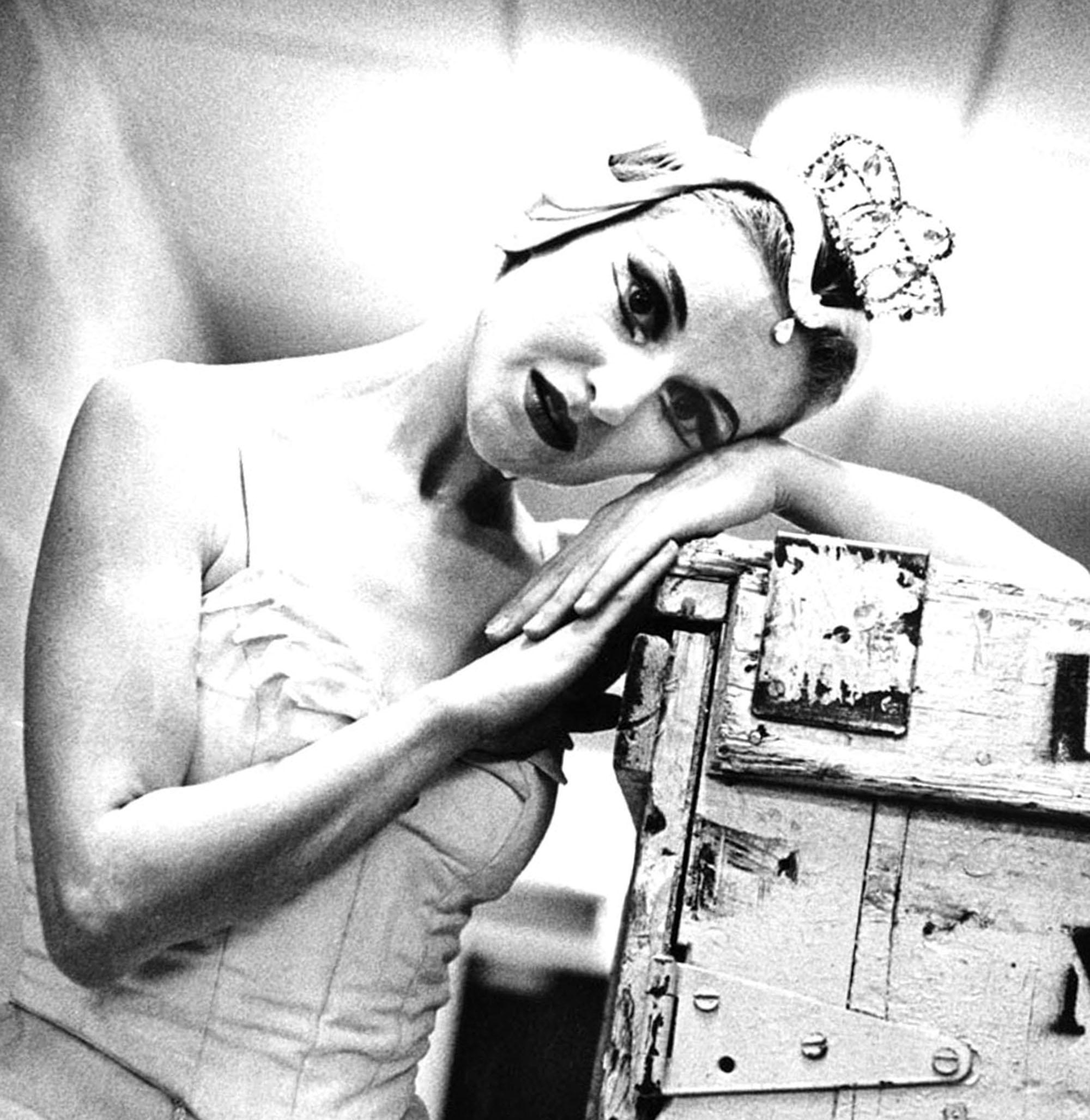  New York City Ballet dancer Violette Verdy backstage - Photograph by Jack Mitchell