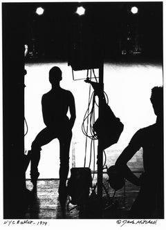 New York City Ballet dancers silhouette, signed by Jack Mitchell