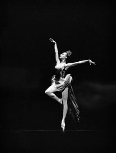 Vintage NYCB Dancer Gelsey Kirkland performing "Firebird", signed by Jack Mitchell