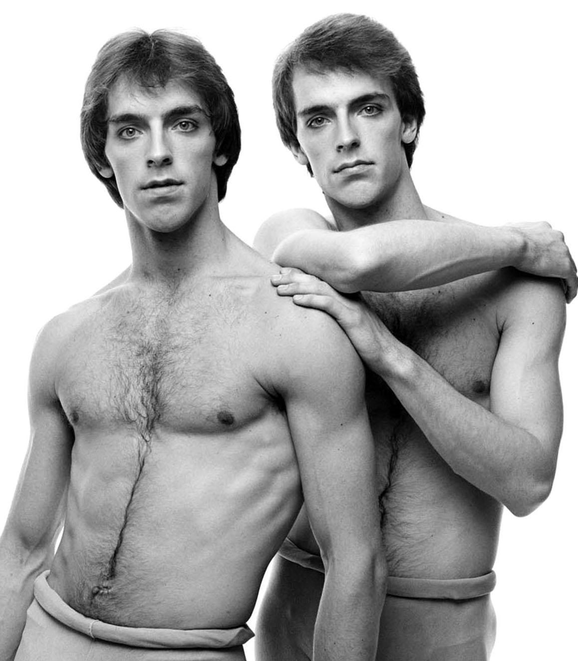 NYCB dancers and twin brothers Peter & Paul Frame - Photograph by Jack Mitchell