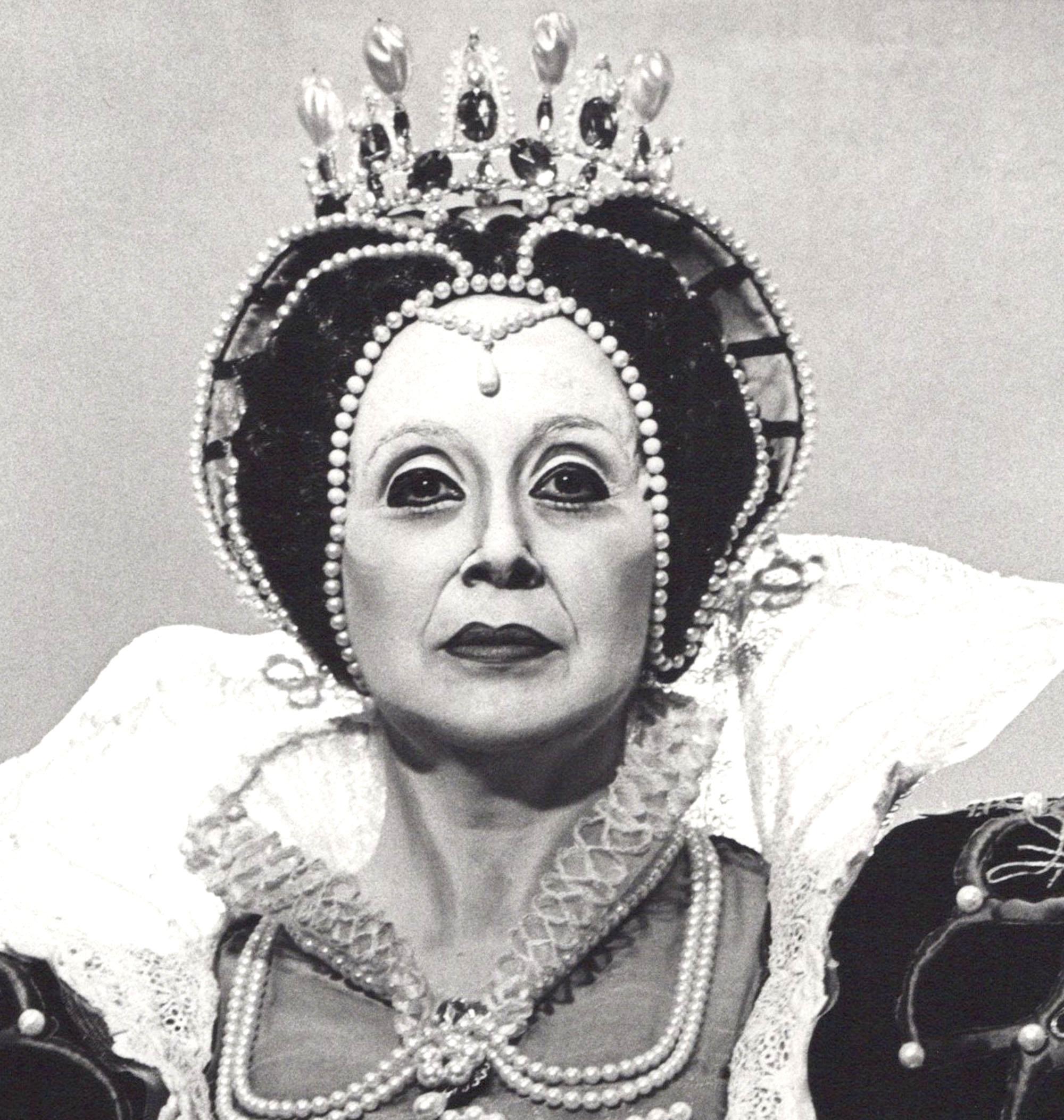 Operatic soprano Beverly Sills in costume as Elizabeth I in 'Roberto Devereux'  - Photograph by Jack Mitchell