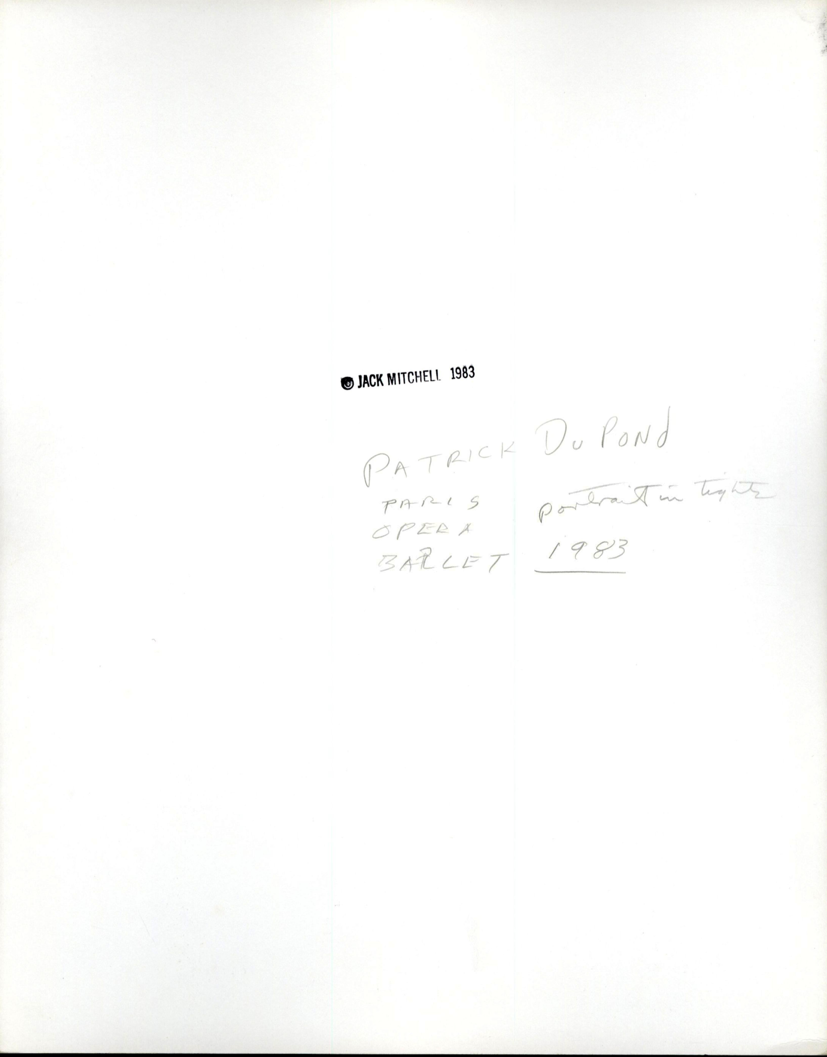 Pariser Opernballett-Tänzer Patrick DuPond, nackt für „After Dark“, signiert – Photograph von Jack Mitchell