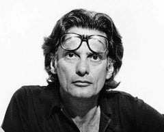 Photographer Richard Avedon planning his Marlborough Gallery exhibition, 1975.