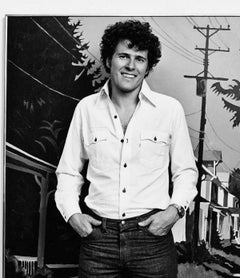 Photorealist painter Jon Carsman in his Manhattan studio with new work