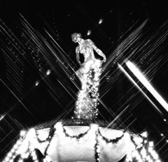 Plaza Hotel Fountain on Christmas Night 1965