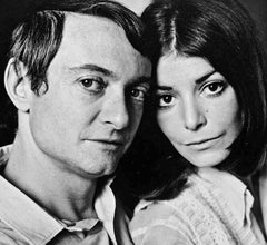 Pop artist Roy Lichtenstein and his wife Dorothy. Signed By Jack Mitchell