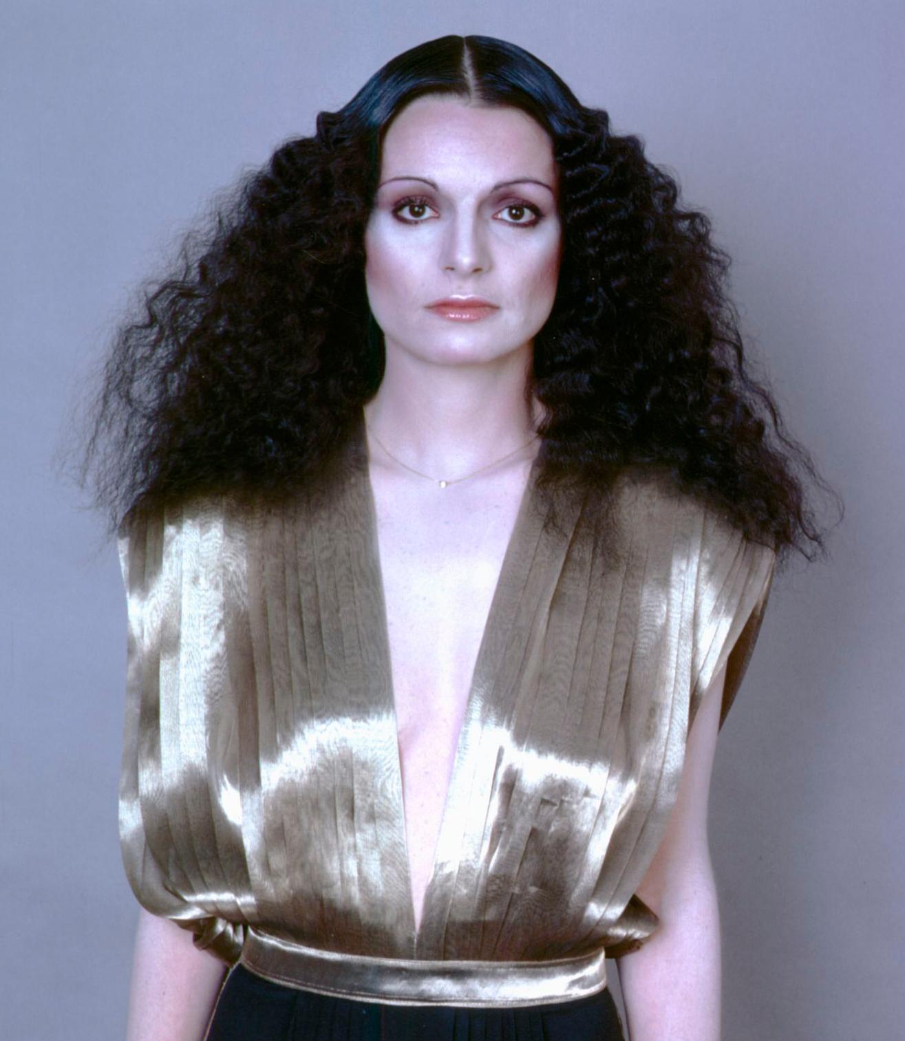 Portrait of American fashion designer Norma Kamali - Photograph by Jack Mitchell
