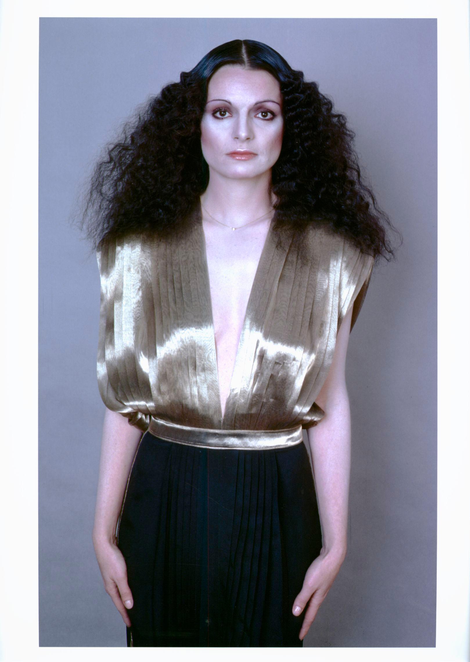 Jack Mitchell Color Photograph - Portrait of American fashion designer Norma Kamali