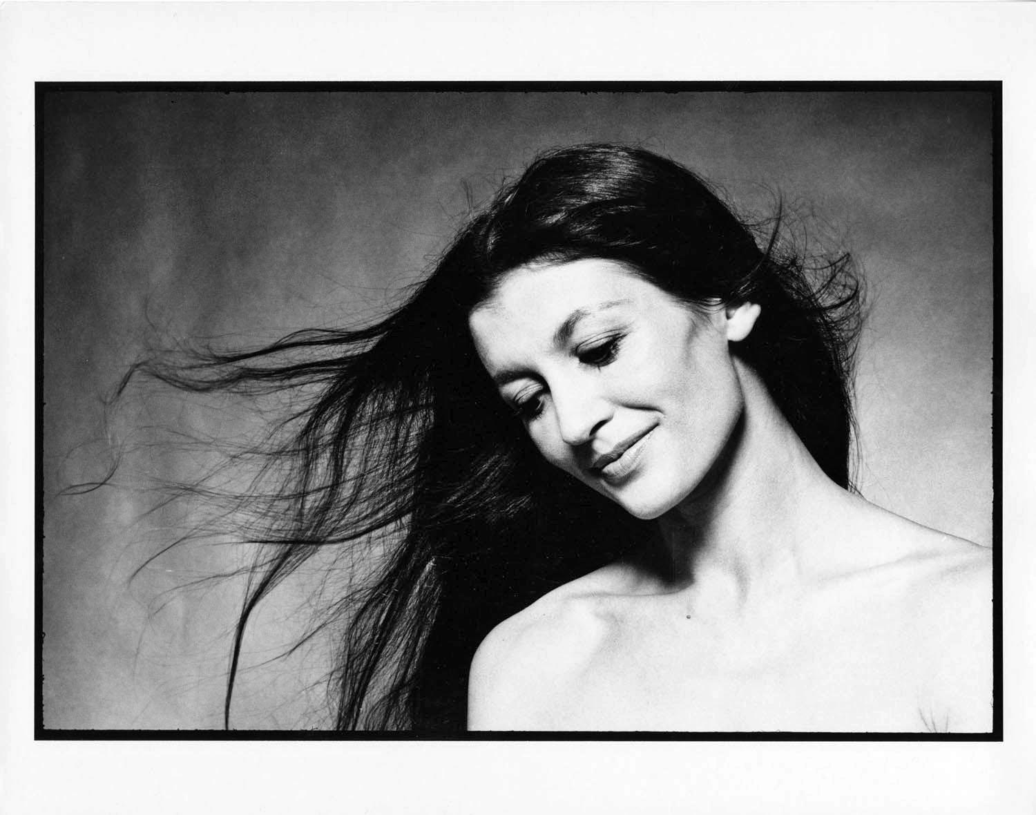 Jack Mitchell Black and White Photograph - Portrait Study of Classical Ballerina Carla Fracci