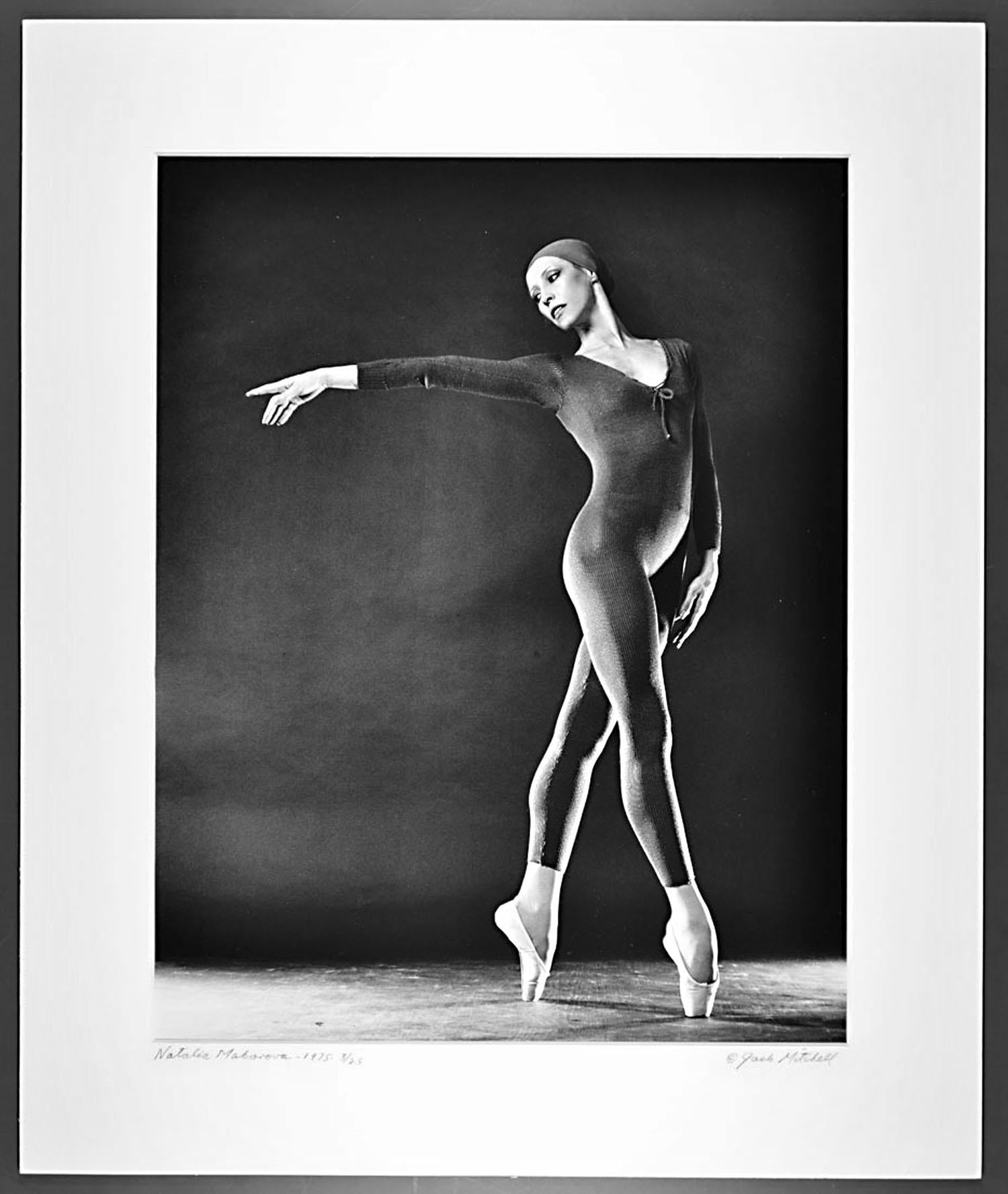 Jack Mitchell Black and White Photograph - Prima Ballerina & Choreographer Natalia Makarova, signed exhibition print