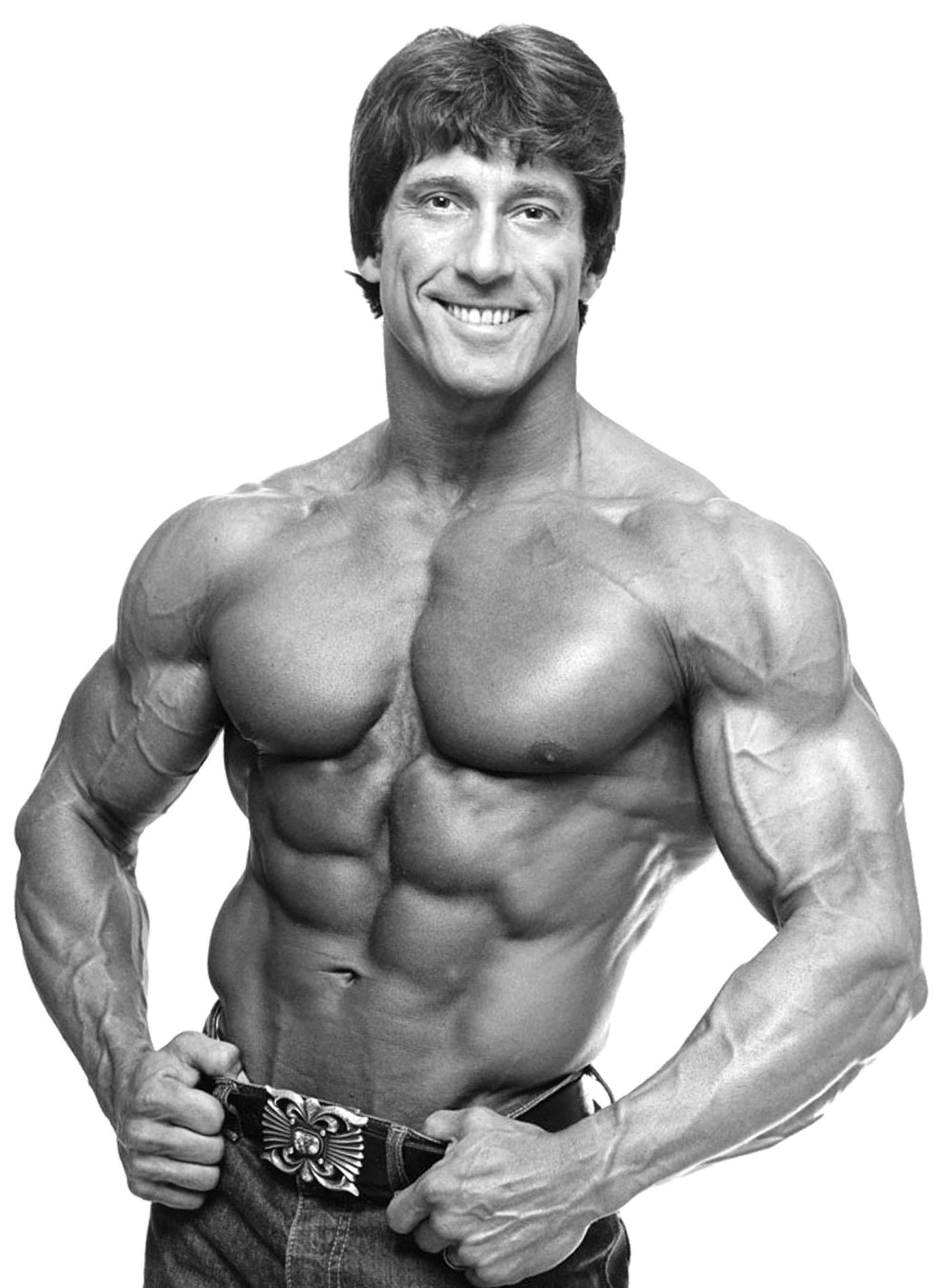 Professioneller Bodybuilder und dreimaliger Olympia-Sieger Frank Zane – Photograph von Jack Mitchell