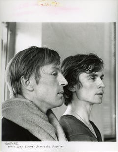Rudolf Nureyev and Erik Bruhn photographed rehearsing, Dance Magazine Cover Shot