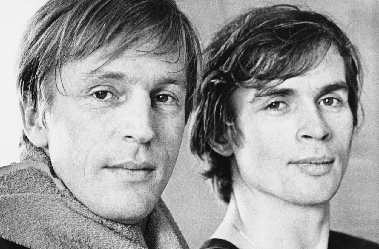Rudolf Nureyev and Erik Bruhn photographed rehearsing, January 20, 1962 - Photograph by Jack Mitchell