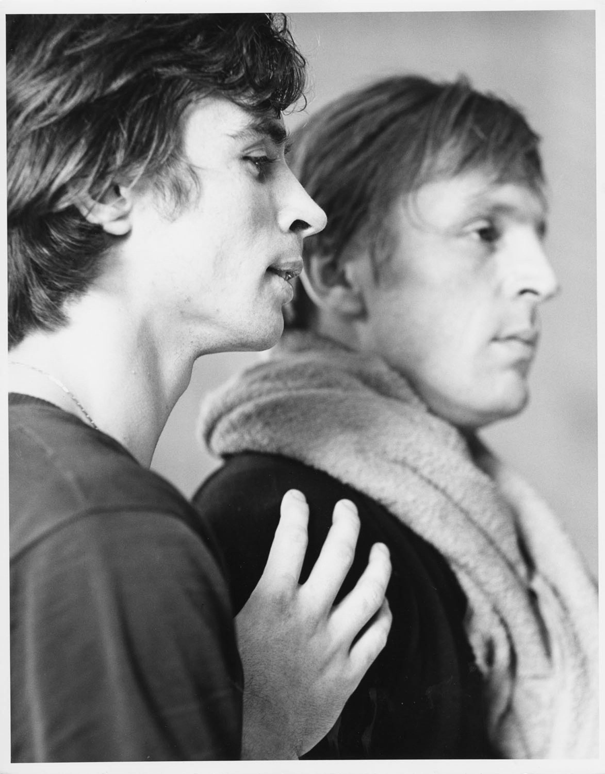Jack Mitchell Black and White Photograph - Rudolf Nureyev and Erik Bruhn photographed rehearsing, January 20, 1962