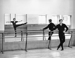 Rudolf Nureyev and Erik Bruhn rehearsing in NYC