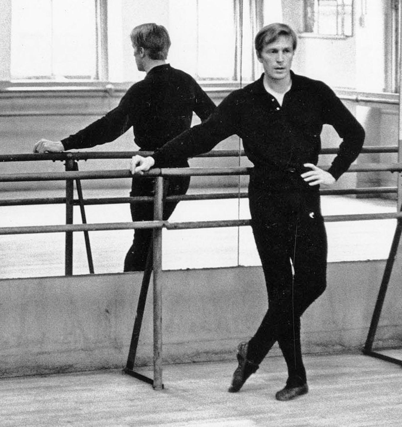 Rudolf Nureyev and Erik Bruhn rehearsing in NYC - Photograph by Jack Mitchell