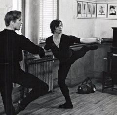 Rudolf Nureyev and Erik Bruhn rehearsing in NYC