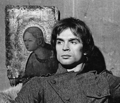Rudolf Nureyev a photographié dans l'appartement de son ami, 1970
