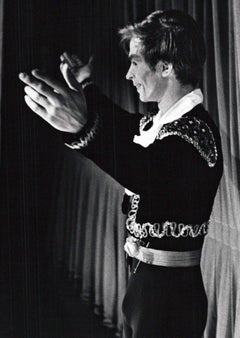 Rudolf Nureyev reacts to standing ovation after his debut performance at B.A.M.