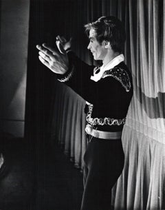 Rudolf Nureyev reacts to standing ovation after his debut performance at B.A.M.