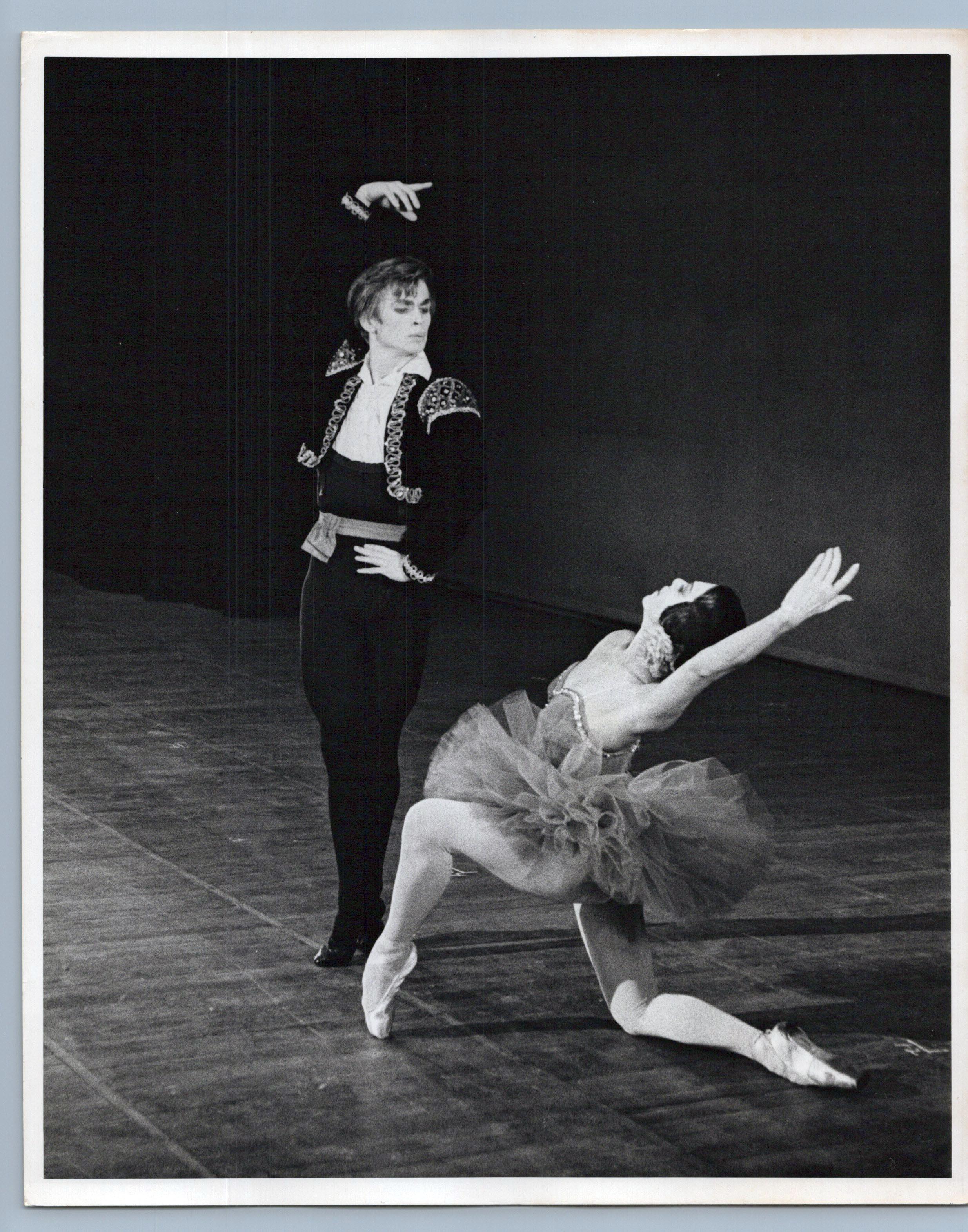 Jack Mitchell Black and White Photograph - Rudolf Nureyev & Sonia Arova, his historic American debut performance at B.A.M.