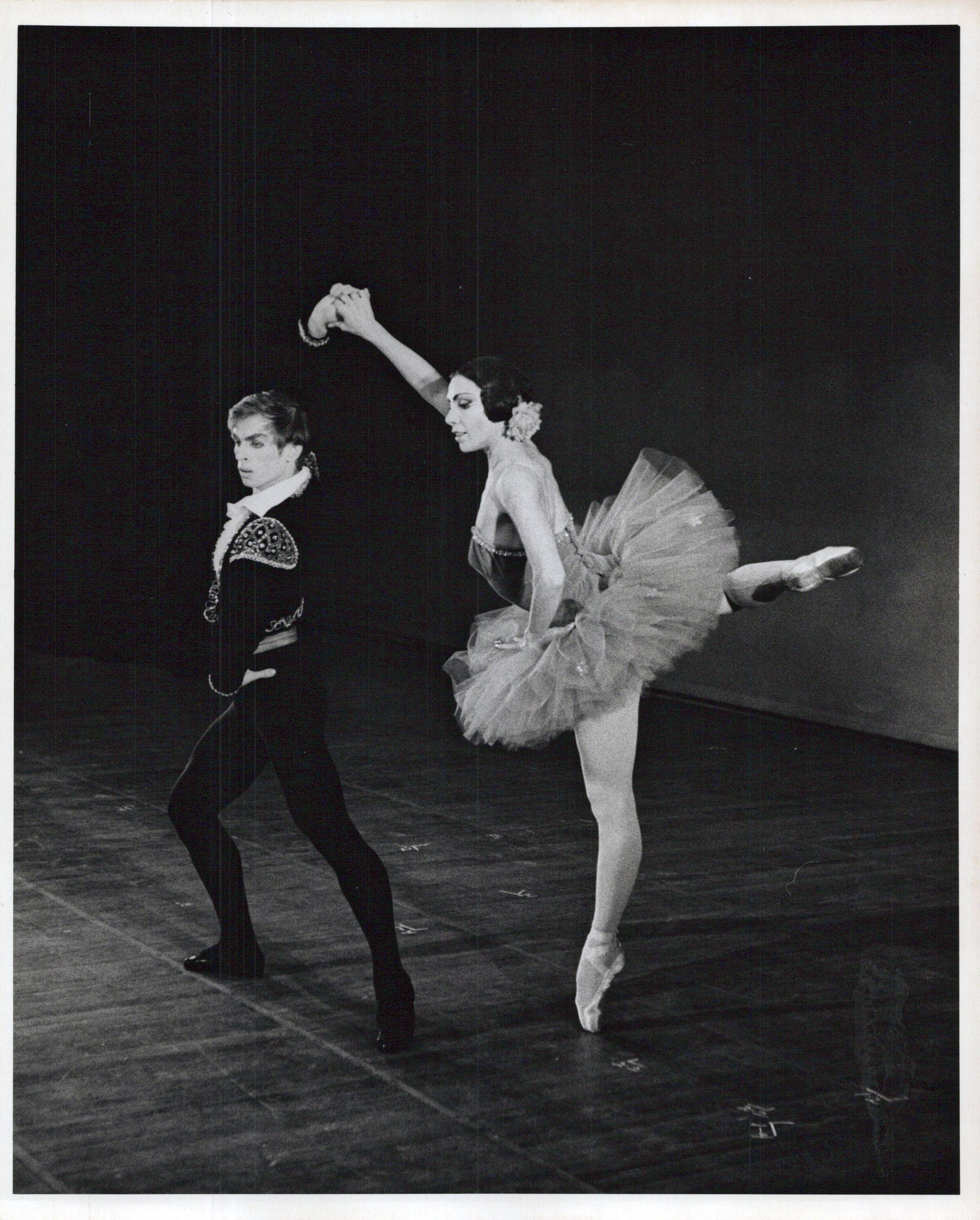 Jack Mitchell Black and White Photograph - Rudolf Nureyev & Sonia Arova, his historic American debut performance at B.A.M.