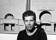 Sculptor Cletus Johnson in his New York Studio with his work