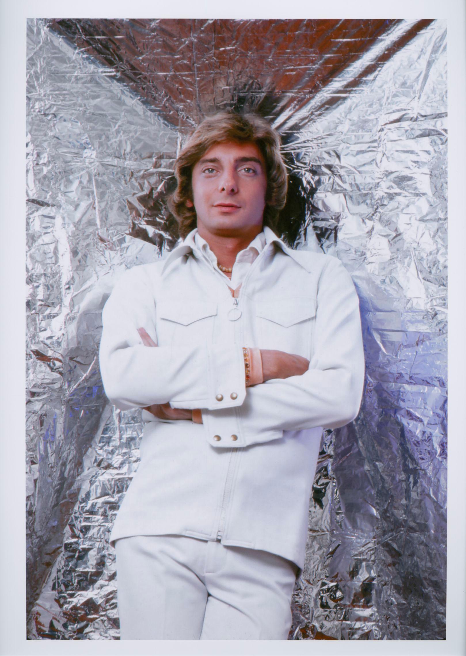 Singer/songwriter Barry Manilow, cover shot for "After Dark" magazine  
