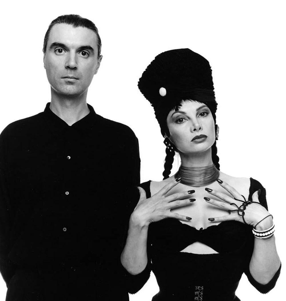 Singer/songwriter David Byrne & dancer/choreographer Toni Basil, signed by Jack - Photograph by Jack Mitchell