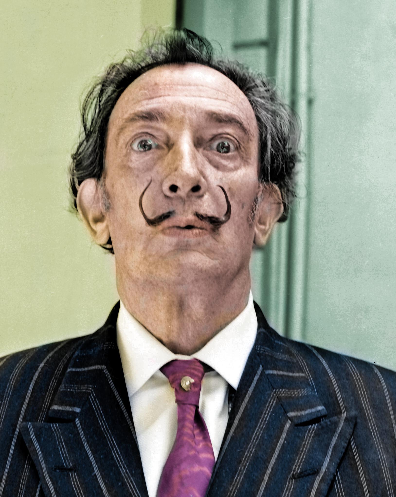 Spanischer surrealistischer Künstler Salvador Dali, 17 x 17