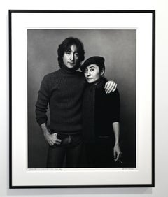 Special Sale Framed John Lennon & Yoko Ono Vintage Silver Gelatin Photo
