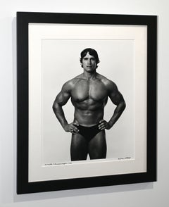 Special Sale Framed Portrait Arnold Schwarzenegger, Vintage Silver Gelatin Photo