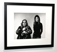 Special Sale Framed Sarah Caldwell & Gloria Steinem Vintage Silver Gelatin Photo