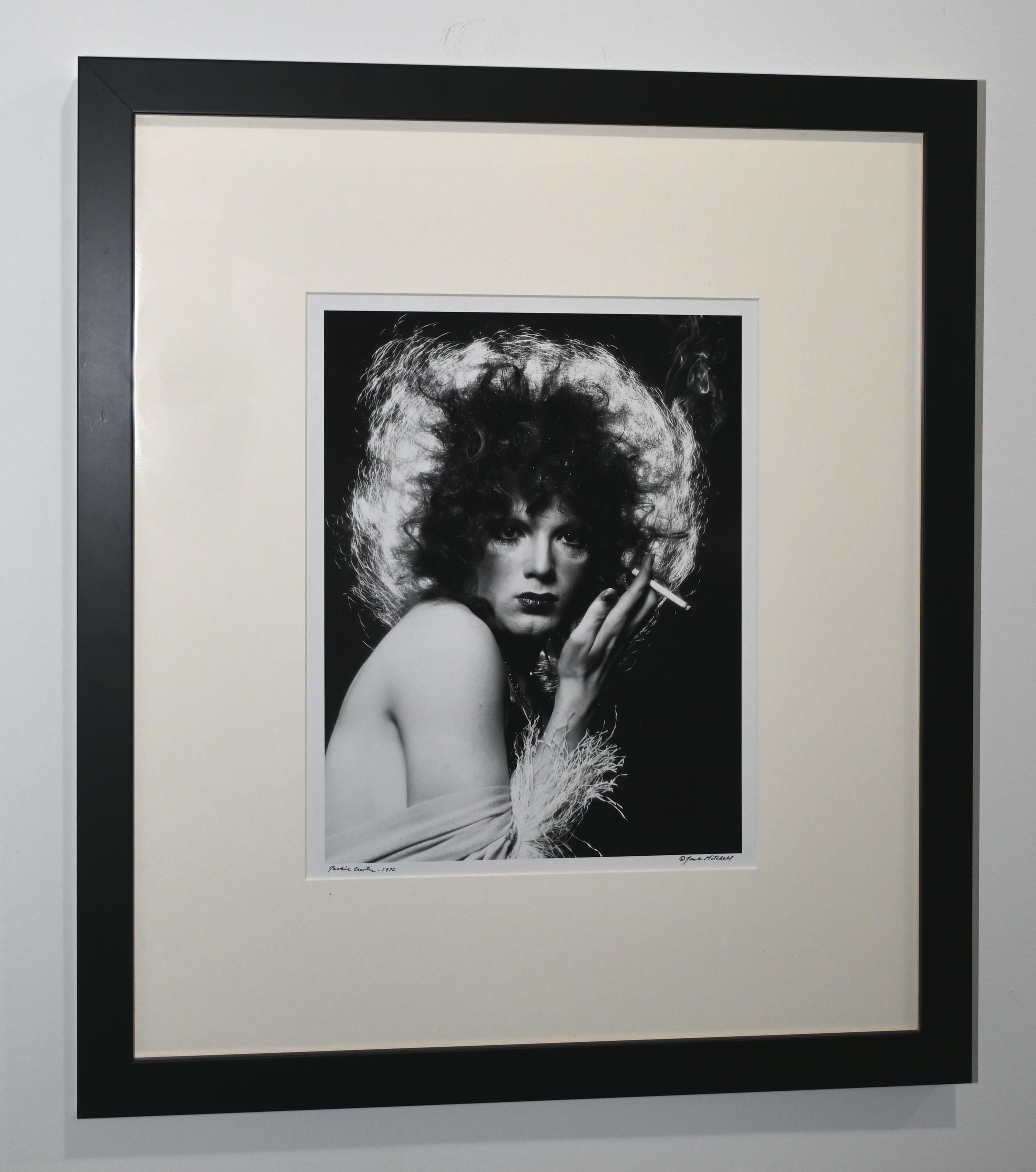 Jack Mitchell Black and White Photograph - Special Sale Framed Warhol Superstar Jackie Curtis Vintage Silver Gelatin Photo