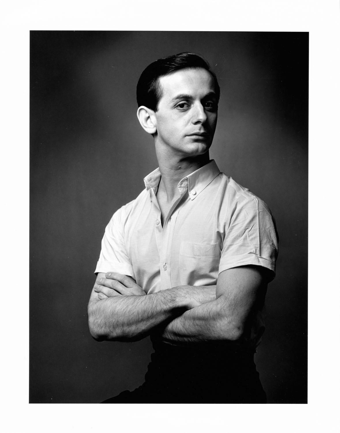 Jack Mitchell Black and White Photograph - Studio Portrait of Dancer/Choreographer and Company Founder Robert Joffrey