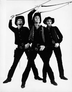 Vintage Swen Swenson, George Reeder and Marc Breaux on Broadway in "Destry Rides Again"