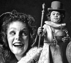 The cast of 'Elizabeth I' on Broadway, with Ruby Lynn Reyner, Hervé Villechaize